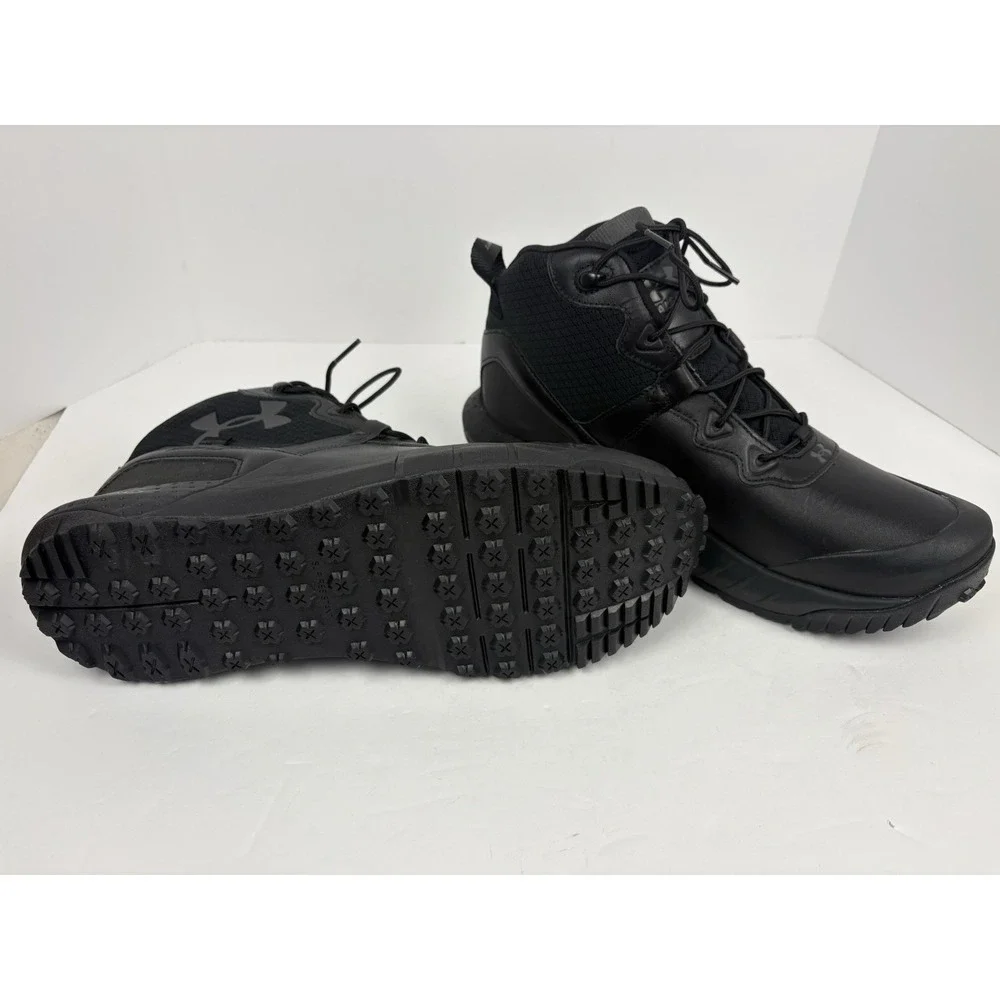 NWOT Under Armour Micro G Valsetz Mid Black Tactical Stormproof Boots Men's 12